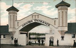 Driving Entrance to Electric Park Postcard