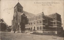 St. Aloysius Church and Pastoral Residence Kansas City, MO Postcard Postcard Postcard