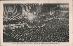 Interior View of Auditorium During Session of National Democratic Convention Postcard