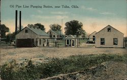 Oil Pipe Line Pumping Station Postcard