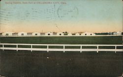 Racing Stables at State Fair Postcard