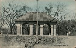 Entrance to Wheeler Park Postcard