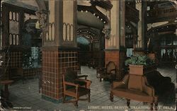 Lobby, Hotel Skirvin Postcard