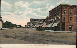 Grand Ave, Looking North Postcard