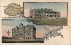 Oklahoma Christian University, Music and Fine Arts Building and Ladies' Hall Postcard