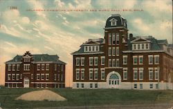 Oklahoma Christian University and Music Hall Postcard