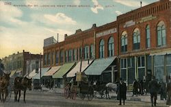 Randolph St. Looking West from Grand Postcard