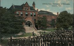 Library Hall, University of Nebraska Postcard