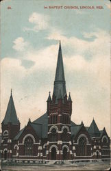 1st Baptist Church Lincoln, NE Postcard Postcard Postcard