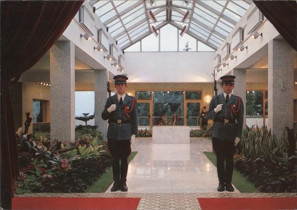 Guards at Josip Broz Tito's grave Belgrade Yugoslavia