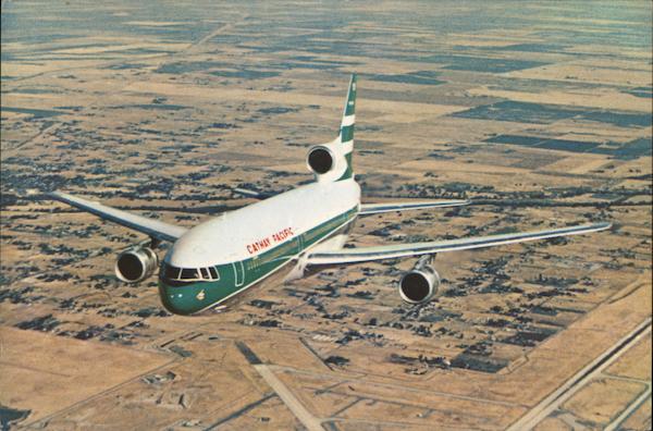 Cathay Pacific plane Hong Kong China