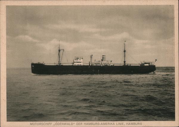 MOTORSHIP ODENWALD OF THE HAMBURG-AMERICA LINE, HAMBURG
