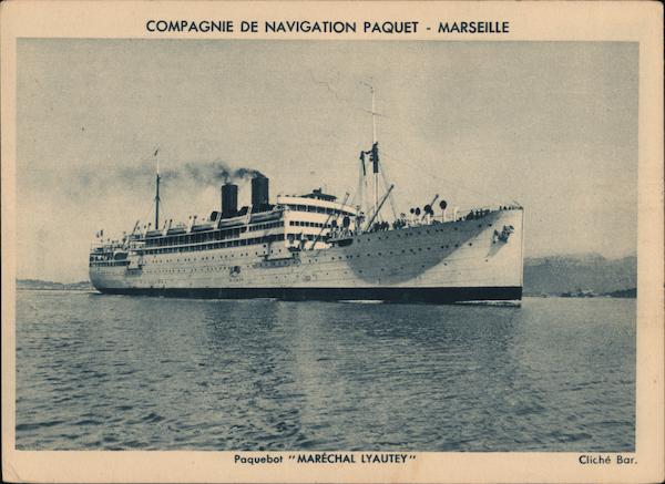 Compagnie de Navigation Paquet - Marseille Paquet Navigation Company - Marseille France