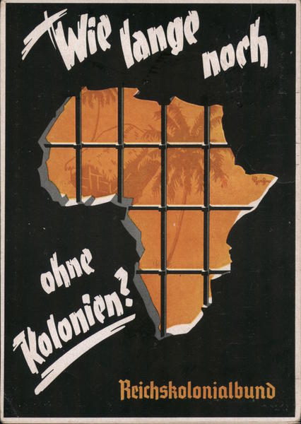Africa: Reich Colonial League - How long still without colonies? Germany