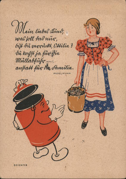 Fight the Spoilage - Trash can talks to girls about wasting food Germany