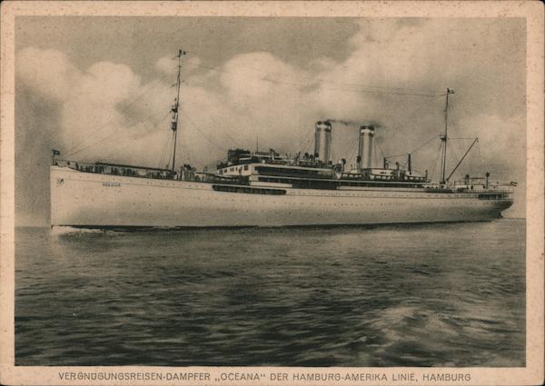 OCEANA DER HAMBURG AMERIKA LINE Germany Boats, Ships