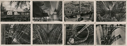 Set of 8: Zeppelin Factory, Construction Postcard