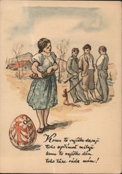 radostne velikonoce (Happy Easter) Postcard