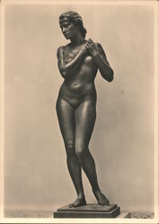 Statue of a Naked Woman Postcard