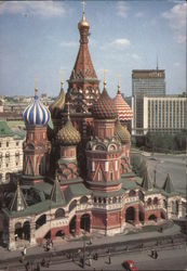 Saint Basil's Cathedral on the Red Square Postcard