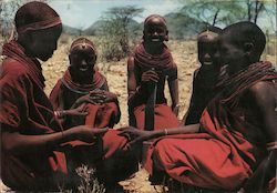 Kensta Tribes Series - Samburu Girls Kenya Africa Postcard Postcard Postcard