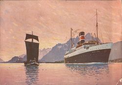 S/S PRINS OLAV Postcard
