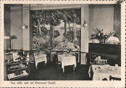 A dining room the 'Natale' restaurant Postcard