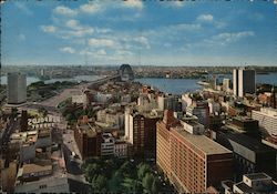 Panoramic View from A. W. A. Bldg. Postcard