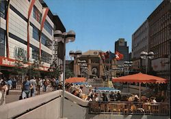 Bahnhofstrasse and Main Railway Station Postcard