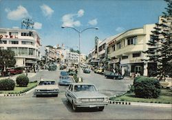Session Road in the Main Thoroughfare of the City of Pines Postcard