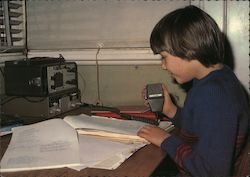 Student, School Of the Air - Distance Learning via Radio Postcard