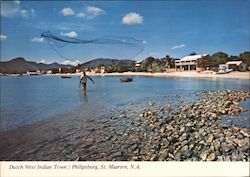 Dutch West Indian Town Philipsburg, St Maarten Caribbean Islands Postcard Postcard 