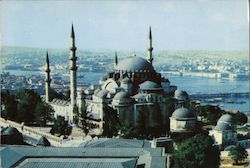 Suleymaniye Mosque and view a of the Golden Horn Postcard