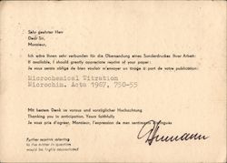 A Request Letter Postcard