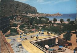 Hotel Palace, bird view Palermo, Italy Postcard Postcard Postcard
