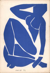 Blue Nude Postcard