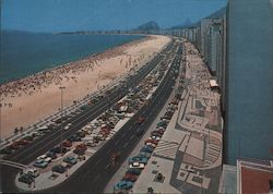 Rio de Janeiro Avenida Atlantic Postcard