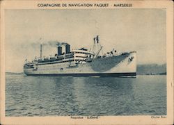 Compagnie de Navigation Paquet - Marseille Postcard