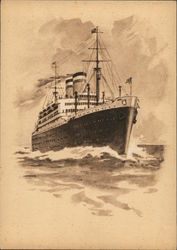 Hamburg - Amerika Line Postcard