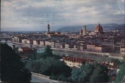 Abbott Dear Doctor View across river Arno with Cathedral Florence, Italy Postcard Postcard Postcard