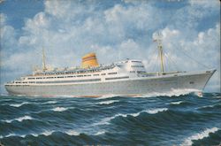 Norwegian America Line - M/S Bergensfjord Postcard