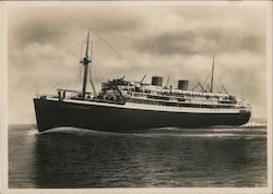 Steamer 'Johan van Oldenbarnevelt' of the Stoomvaart Maatschappij Nederland NV (Dutch Steamship Company) Postcard