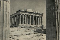 Abbott Dear Doctor View of the Parthenon on the Acropolis seen from the Propylaeum Postcard