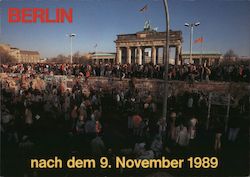 Berlin Wall after 9 November 1989 Postcard