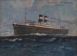 Triple-Screw WESTERNLAND Postcard