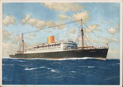 Norddeutscher Lloyd Bremen - Double Screw Turbine Fast Steamer 'Potsdam' Postcard