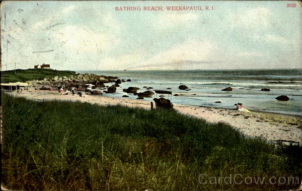 Bathing Beach Weekapaug Rhode Island