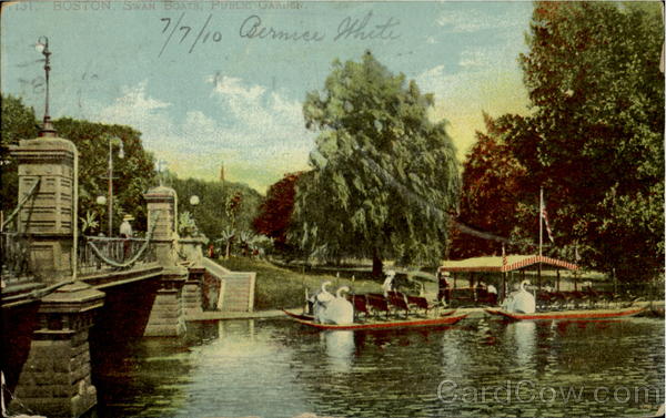 Swan Boats, Public Garden Boston Massachusetts