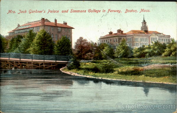 Mrs. Jack Gardener's Palace and Simmons College in Fenweay Boston Massachusetts