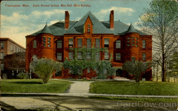 State Normal School, May Hall, Main Building Framingham Massachusetts